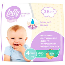 Підгузки Lolly Premium Soft Maxi 4 (7-18 кг). 36 шт mini slide 1