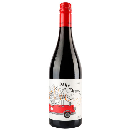 Вино Barramundi Shiraz червоне сухе 14% 0,75л