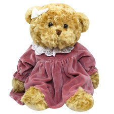 Плюшева іграшка ведмежа Lisen Pink Dress 35cm 1 шт mini slide 1