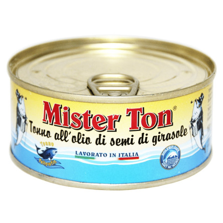 Тунець Mister Ton в соняшниковій олії 160г
