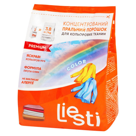 Пральний порошок Liesti Color для кольорових тканин концентрований 1кг