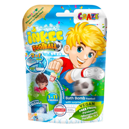 Бомбочка для ванни Inkee Футбол з іграшкою