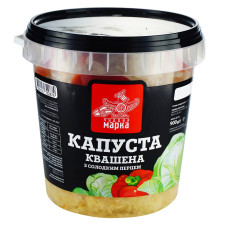 Салат Чудова марка Капуста квашена з солодким перцем 900г mini slide 1