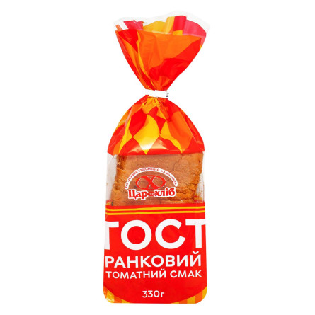 Хліб Цар Хліб Тост Ранковий томатний смак нарізаний 330г slide 1