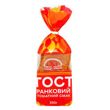 Хліб Цар Хліб Тост Ранковий томатний смак нарізаний 330г mini slide 1