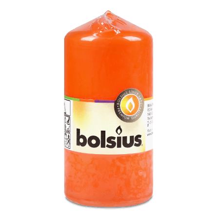 Свічка Bolsius помаранчева 120/60мм