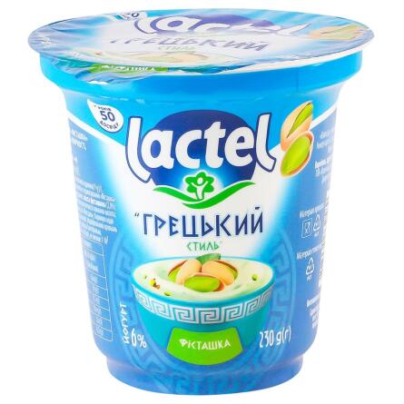 Йогурт Lactel Греческий стиль фисташка 6% 230г