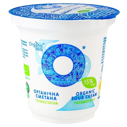 Сметана Organic Milk органічна термостатна 15% 250г