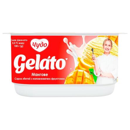 Десерт творожный Чудо Gelato взбитый манго 5% 100г