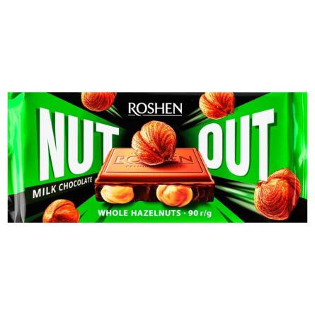 Шоколад молочный Roshen Nut с целым фундуком 90г