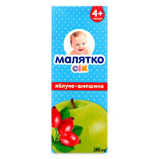 Сік Малятко яблуко-шипшина 200мл mini slide 1
