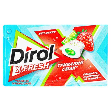 Жувальна гумка Dirol X-Fresh полуниця-лайм 19,5г