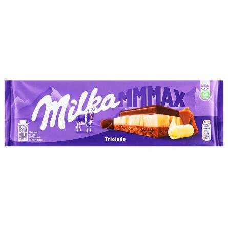 Шоколад белый и молочный Milka Triolade трехслойный 270г