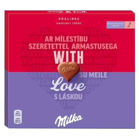 Цукерки Milka шоколадні з горіховою начинкою 110г