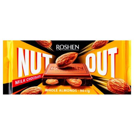 Шоколад молочный Roshen Nut с целым миндалем 90г