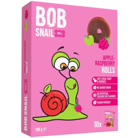 Цукерки Bob Snail яблучно-малинові 100г