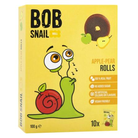 Цукерки Bob Snail яблуко-груша 100г