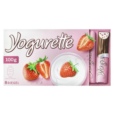 Шоколад молочный Ferrero Yogurette с клубнично-йогуртовой начинкой 100г