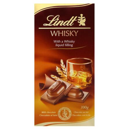 Шоколад молочний Lindt з віскі 100г