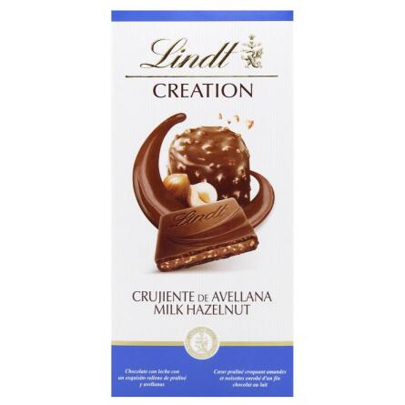 Шоколад молочний Lindt Creation з лісовими горіхами 150г