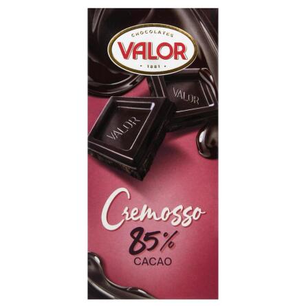 Шоколад черный Valor Cremosso с миндалевой пастой 85% 90г