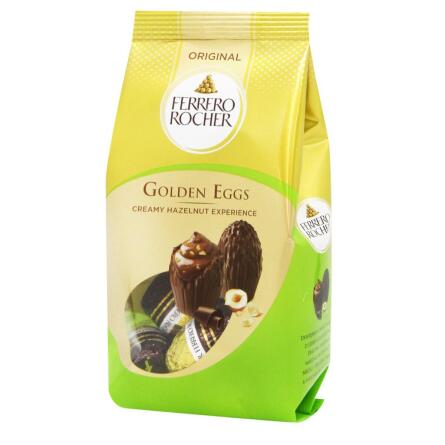 Конфеты Ferrero Rocher Golden Eggs молочный шоколад с какао и фундуком 90г