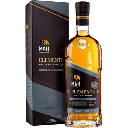 Віскі Елементс, Ред Вайн Каск / Elements, Red Wine Cask, M&H Distillery, 46%, 0.7л