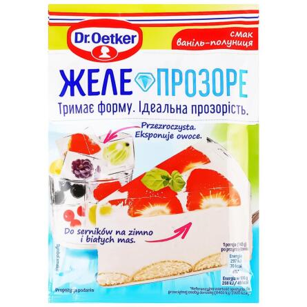 Желе Dr.Oetker Прозрачное со вкусом ваниль-клубника 72г