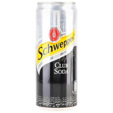 Напій газований Schweppes Club Soda 0,33л