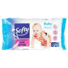 Серветки вологі Softy Baby дитячі 72шт mini slide 1