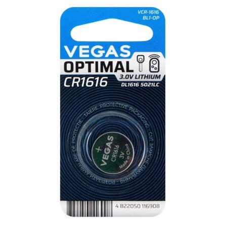 Батарейка Vegas Optimal CR1616