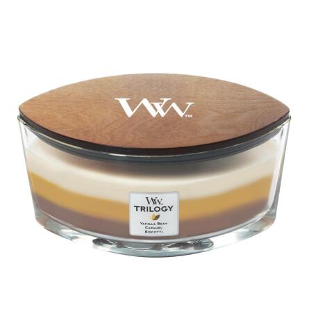 Свічка Woodwick Trilogy Cafe Sweets Ellipse ароматична 453г