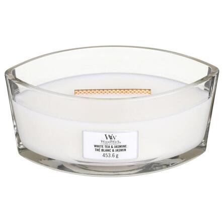 Свічка WoodWick White Tea and Jasmine ароматична 453г