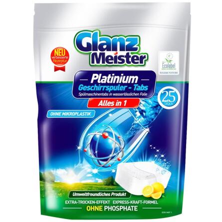 Таблетки для посудомоечных машин Glanz Meister Platinum 25шт