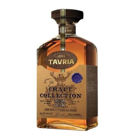 Бренді Таврія, Крафт Коллекшн, Ірландський дуб / Tavria, Craft Collection, Irish Oak, 40%, 0.5л