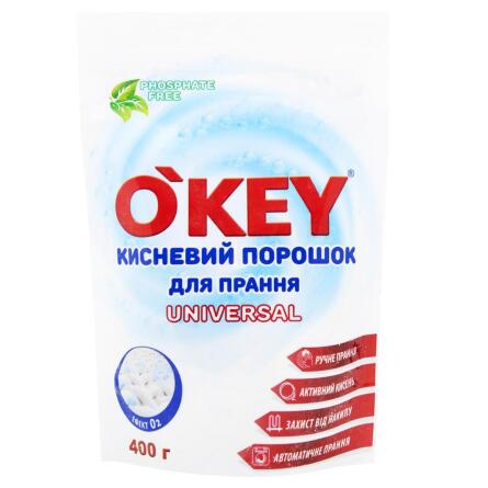 Стиральный порошок O'Key Universal кислородный 400г