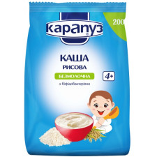 Каша суха Карапуз рисова з біфідобактеріями 200г mini slide 1