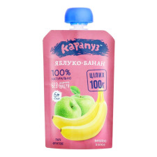 Пюре Карапуз Яблуко-банан для дітей з 6 місяців 100г mini slide 1