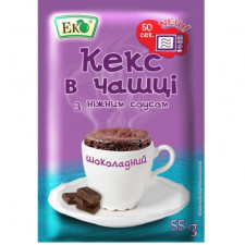 Суміш для випікання Еко Кекс в чашці з шоколадним соусом 55г mini slide 1