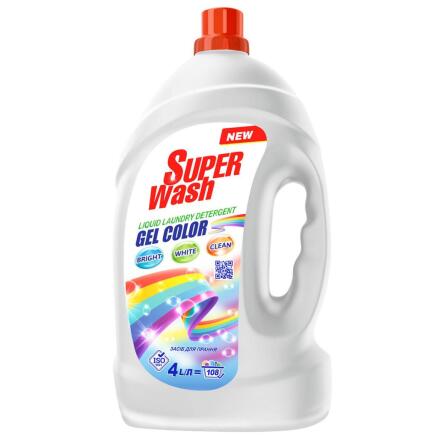 Гель для прання Super Wash кольорових речей 4л