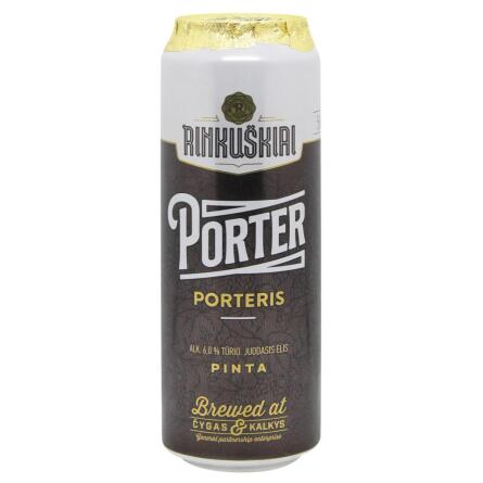 Пиво Rinkuskiai Porter темное 6% 0,568л