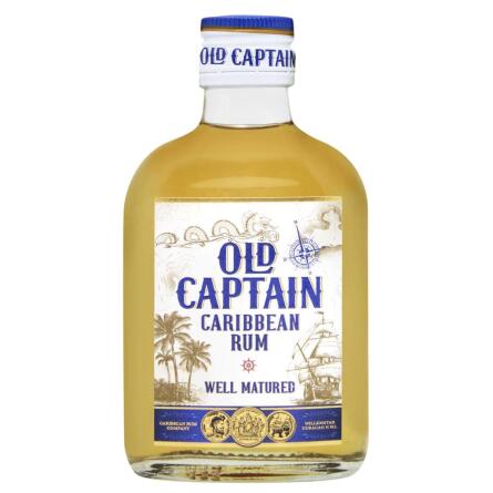 Ром Old Captain Caribbean Brown 37,5% 200мл