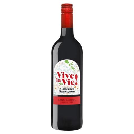 Вино Vive la Vie Cabernet Sauvignon червоне сухе безалкогольне 0,75л