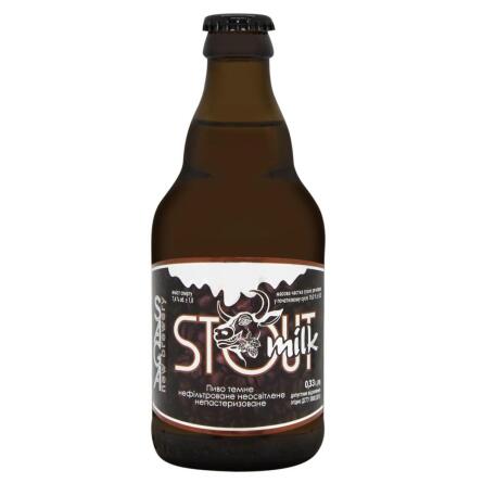 Пиво Saga Milk Stout темное нефильтрованное 7,4% 0,33л