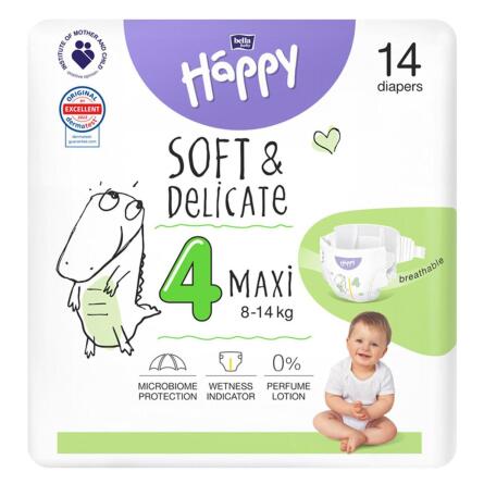 Підгузки Bella baby Happy Soft&Delicate 4 Мaxi 8-14кг 14шт