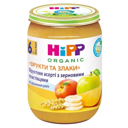 Пюре Hipp Organic Фрукти та злаки 190г