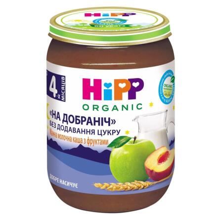 Каша HiPP На добраніч молочна манна з фруктами 190г