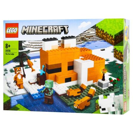 Конструктор Lego Minecraft Лисья хижина 21178