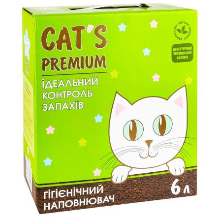 Наповнювач гігієнічний Cat's Premium сапонітовий 6кг