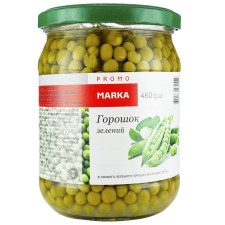 Горошок зелений Marka Promo консервований 460г mini slide 1
